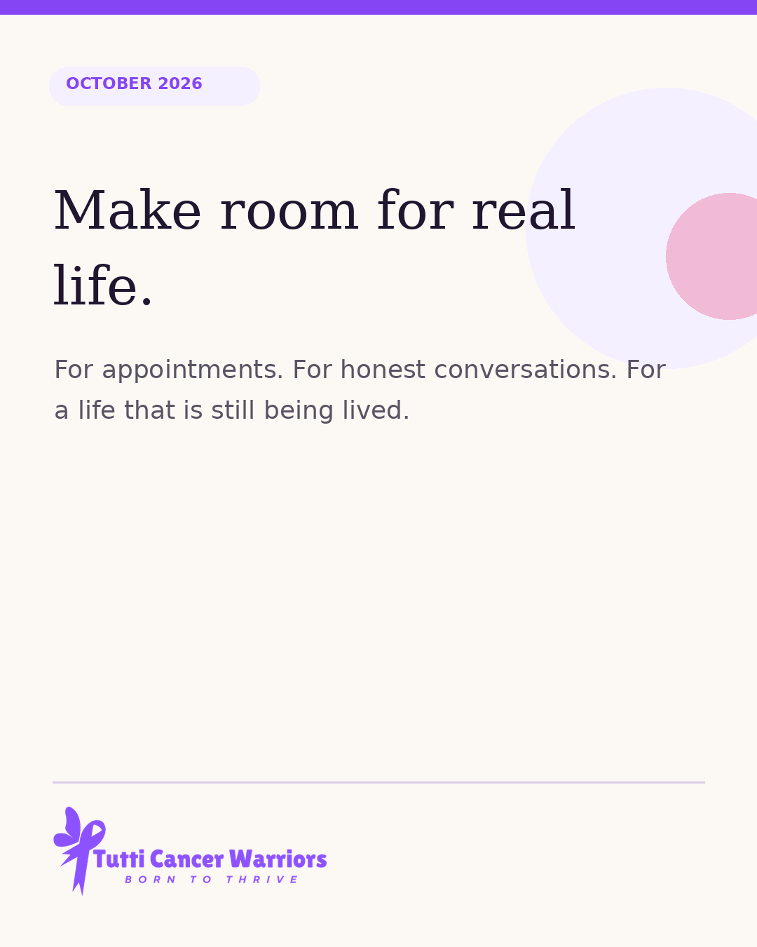 Make room for real life campaign card