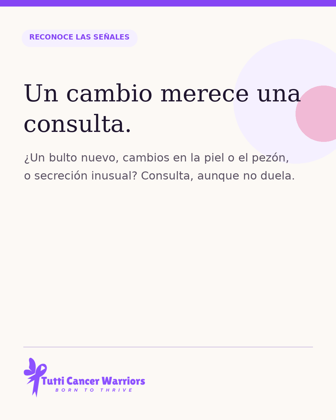 Un cambio merece una consulta.