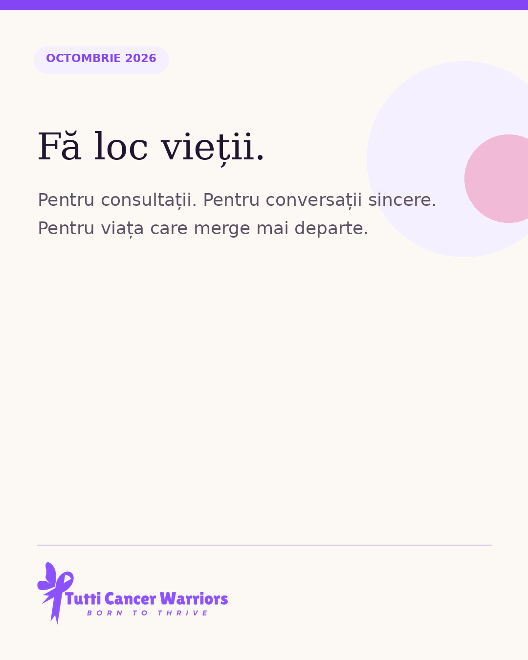 Fă loc vieții.