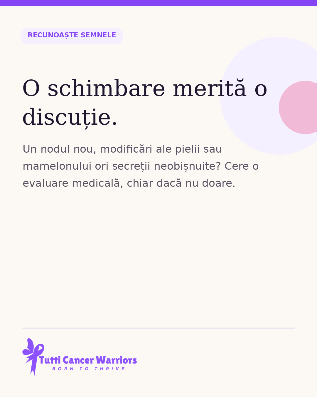 O schimbare merită o discuție.