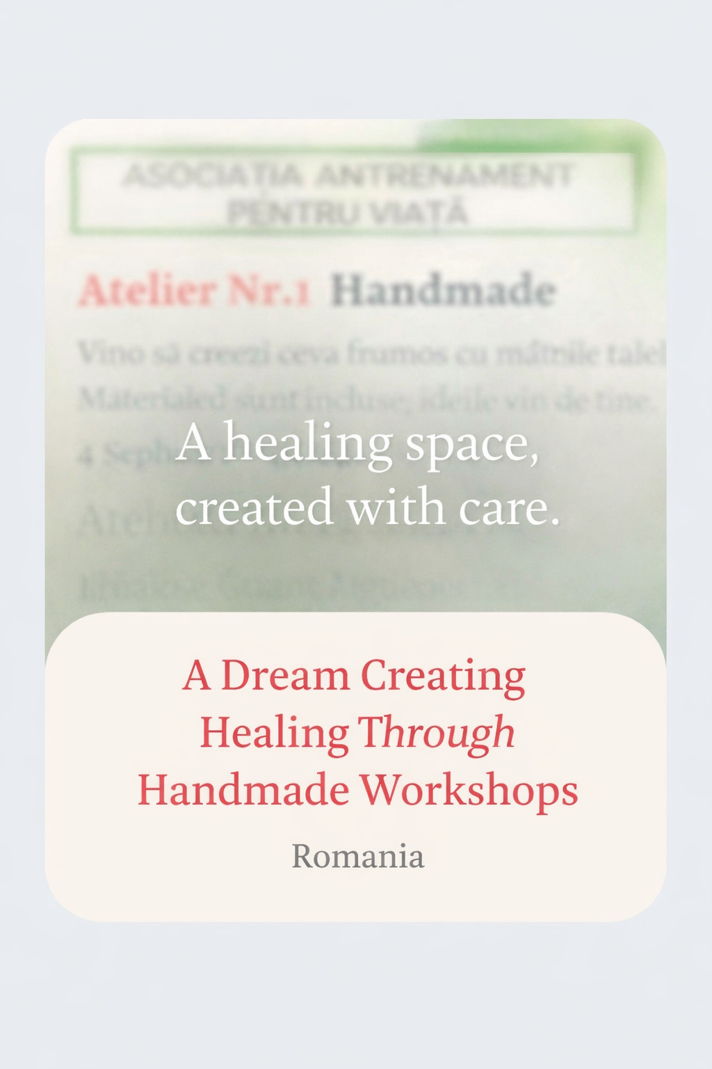 Handmade creative workshop for women diagnosed with cancer, supported by Tutti Cancer Warriors in Romania